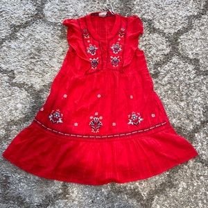 Red summer dress